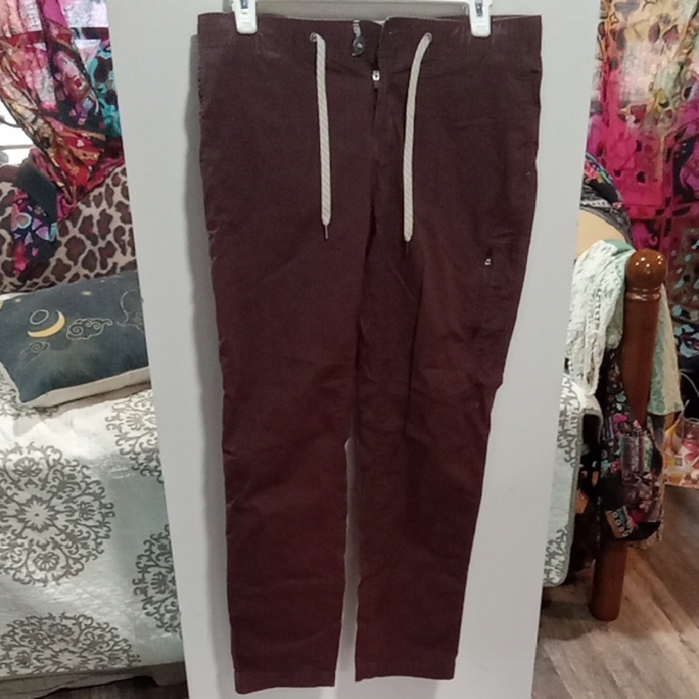 (518) Vuori Men's Drawstring Chino Pants - Dark Brown
